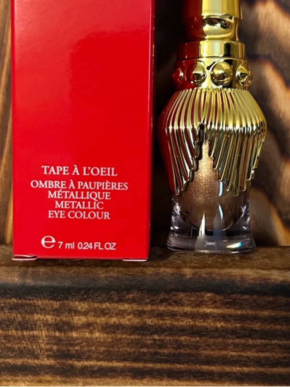 Christian Louboutin Metallic Gold Eye Colour with Red Box